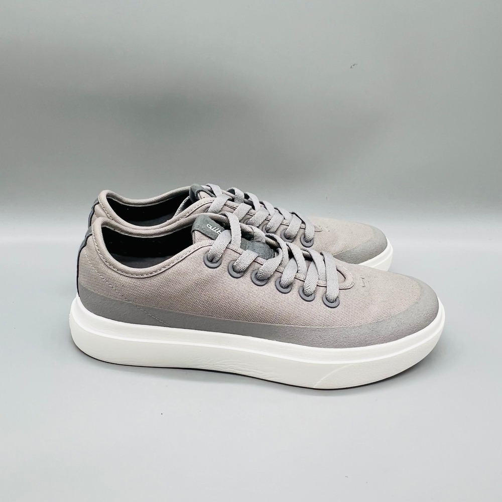 Allbirds Shoes Women 8 Gray Canvas Piper Low Top Lace Up Casual Sneakers Comfort